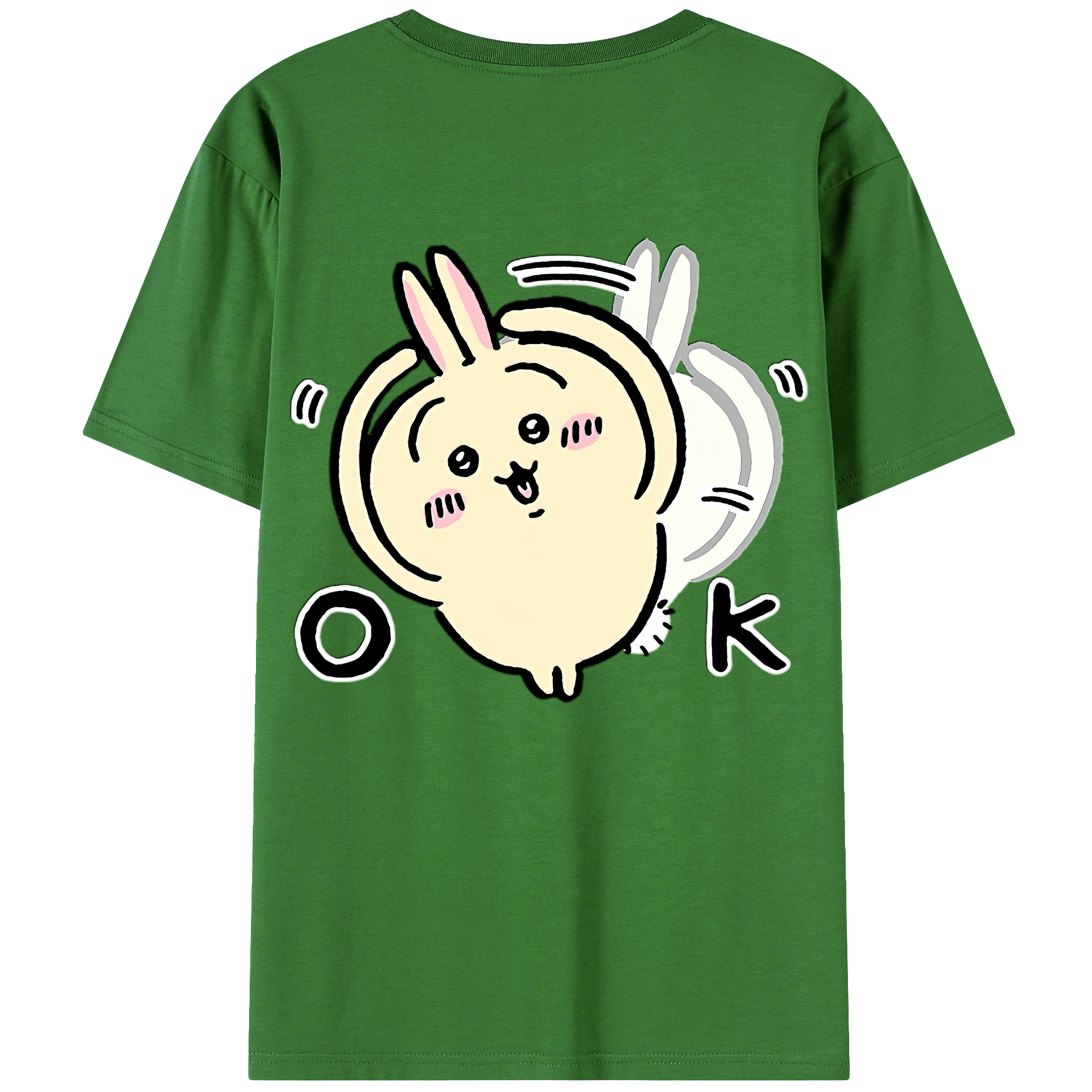 （画像用） ちいかわ うさぎ Chii-kawa usagi レディース半袖Tシャツ(バックプリント)